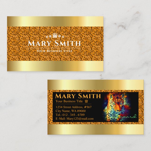 Leopard Business Card (Front/Back)