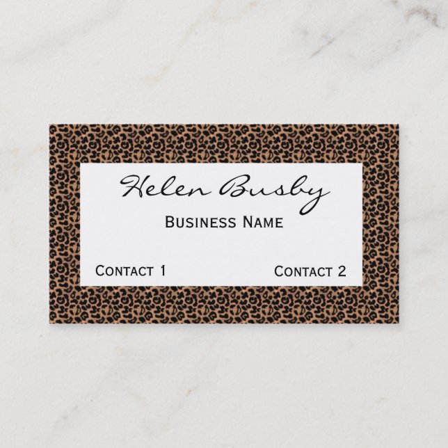 Leopard Business Card (Front)