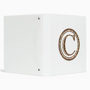 leopard C 3 Ring Binder