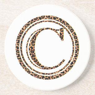 leopard C Drink Coaster