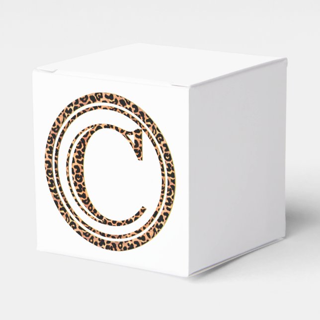 leopard C Favor Boxes (Front Side)