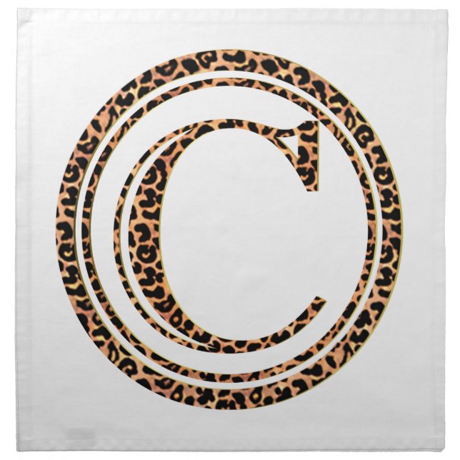 leopard C Napkin (Front)
