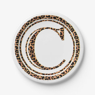 leopard C Paper Plates