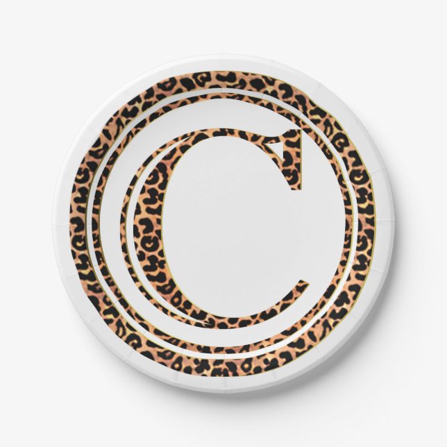 leopard C Paper Plates (Front)