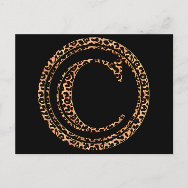 leopard C Postcard (Front)