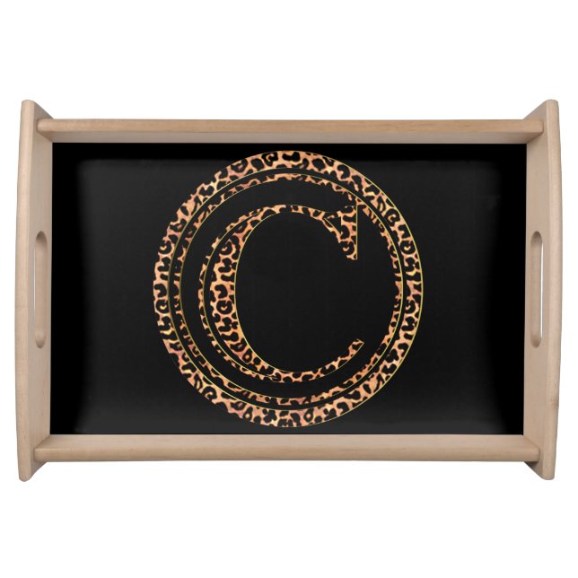 leopard C Serving Tray (Front)