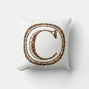 leopard C Throw Pillow