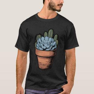 Leopard Cactus Serape Rodeo Succulent Lover T-Shirt