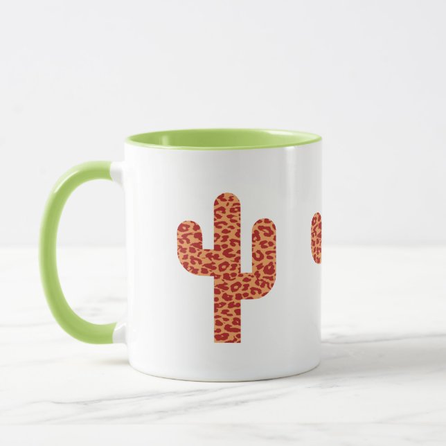 Leopard cactus tree mug (Left)