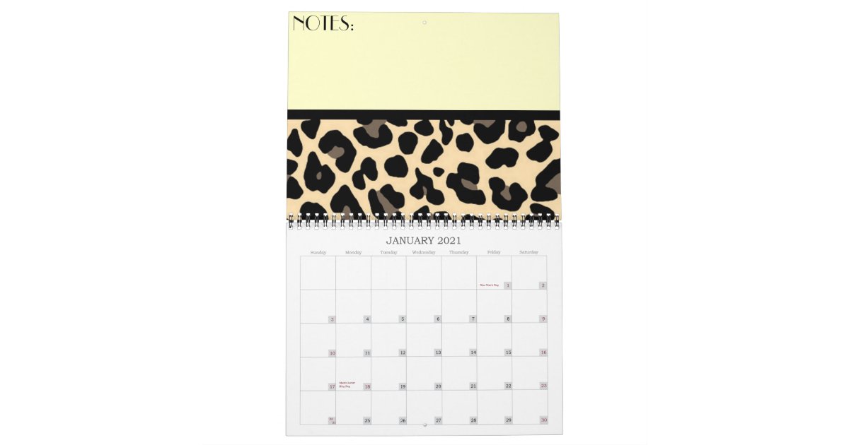 Leopard Calendar | Zazzle.com
