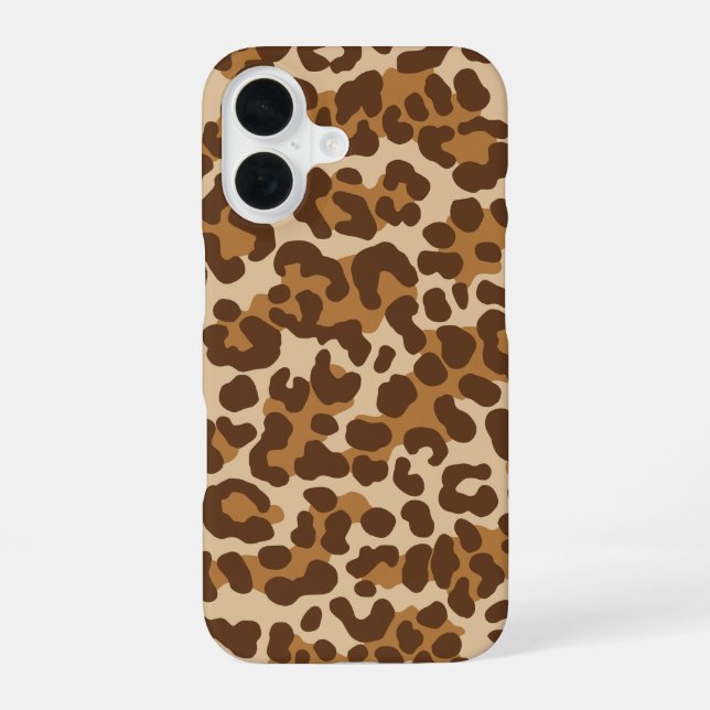 Leopard Camo Brown Iphone Case (Back)