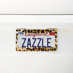 Leopard Cat Africa Personalize Destiny Destiny'S License Plate Frame