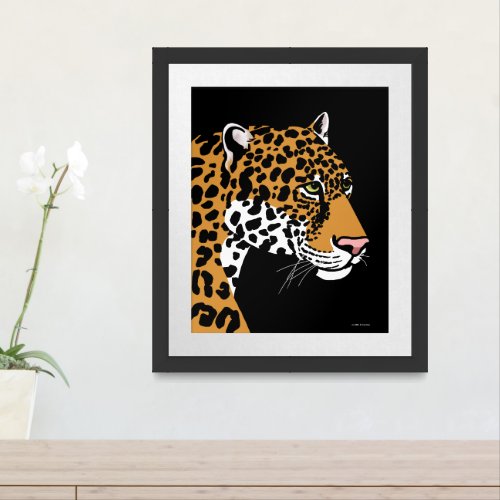  Leopard Cat Art Framed Art