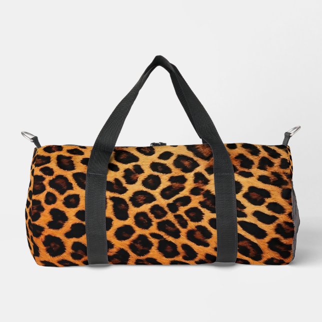 Leopard Cat Popular Animal Print Collection Duffle Bag (Front)