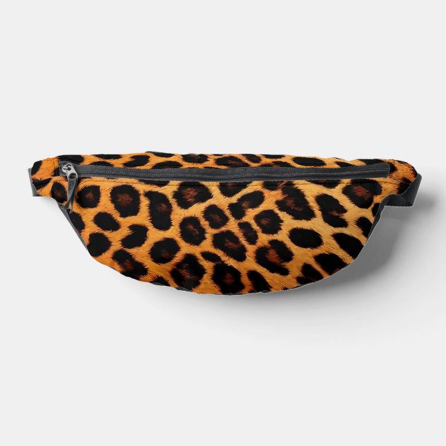 Leopard Cat Popular Animal Print Collection Fanny Pack (Lay Down)