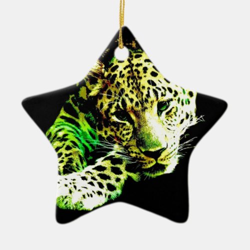 Leopard Ceramic Ornament