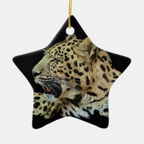 Leopard Ceramic Ornament