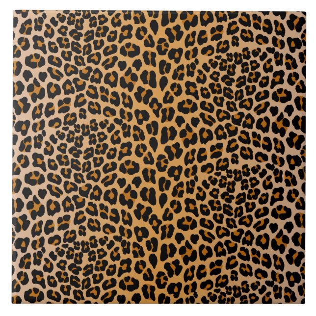 Leopard Ceramic Tile (Front)
