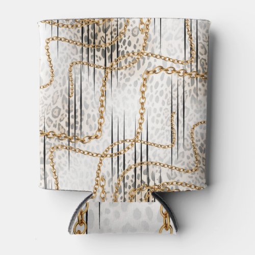 Leopard Chain Stylish Pattern Design Can Cooler