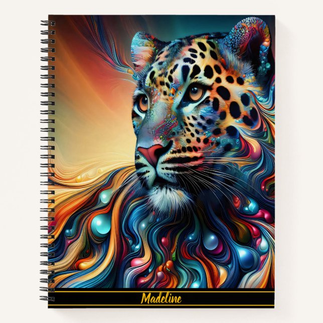 Leopard Charm: Majestic Jungle Escape Notebook (Front)