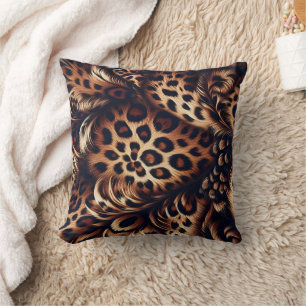 Leopard Charm: The Bold Statement Throw Pillow