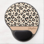 Leopard Cheetah Animal Print Custom Cursive Name Gel Mouse Pad<br><div class="desc">This is a Cheetah Leopard Animal Print Custom Cursive Name Gel Mousepad!</div>