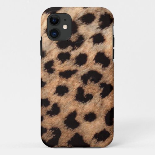 Leopard Cheetah Animal Print Girly Modern Trendy iPhone 11 Case
