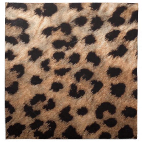 Leopard Cheetah Animal Print Girly Modern Trendy Cloth Napkin
