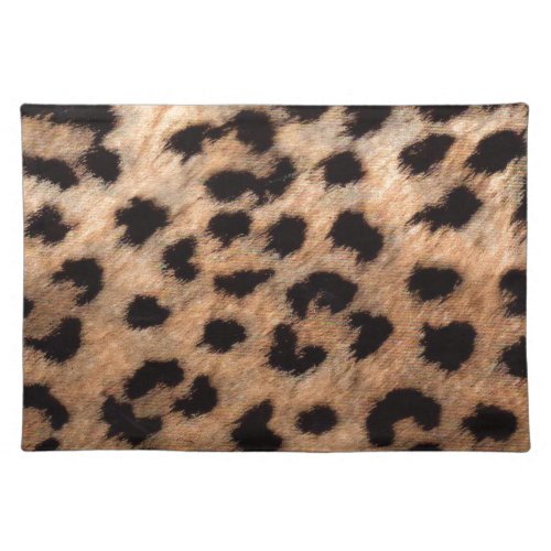 Leopard Cheetah Animal Print Girly Modern Trendy Cloth Placemat
