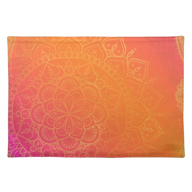 Leopard Cheetah Animal Print Girly Modern Trendy Placemat (Front)