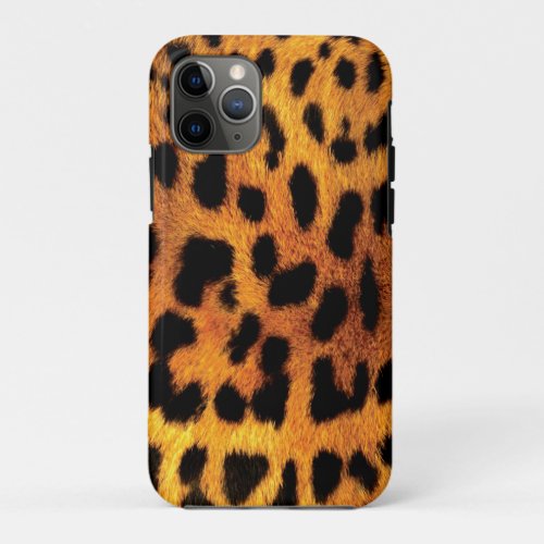 Leopard Cheetah animal print wild safari look iPhone 11 Pro Case