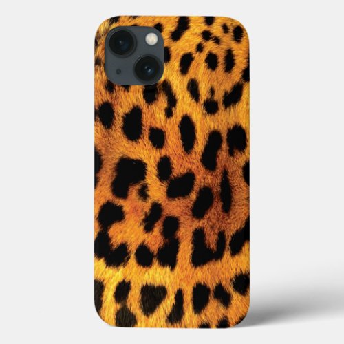 Leopard Cheetah animal print wild safari look iPhone 13 Case