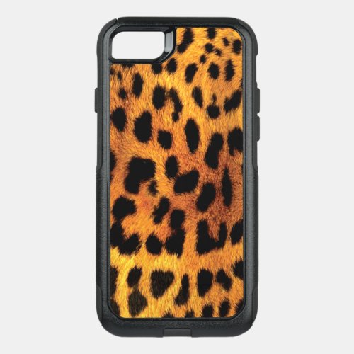 Leopard Cheetah animal print wild safari look OtterBox Commuter iPhone SE87 Case