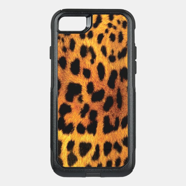 Leopard Cheetah animal print wild safari look Otterbox iPhone Case (Back)