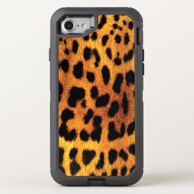Leopard Cheetah animal print wild safari look Otterbox iPhone Case (Back)