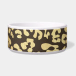 Leopard Cheetah Animal Skin Print Gold Glam Chic<br><div class="desc">Bowl.</div>