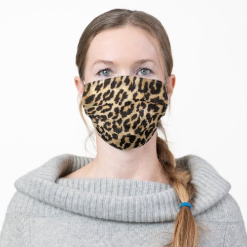 Leopard Cheetah Jaguar wild animal print Adult Cloth Face Mask