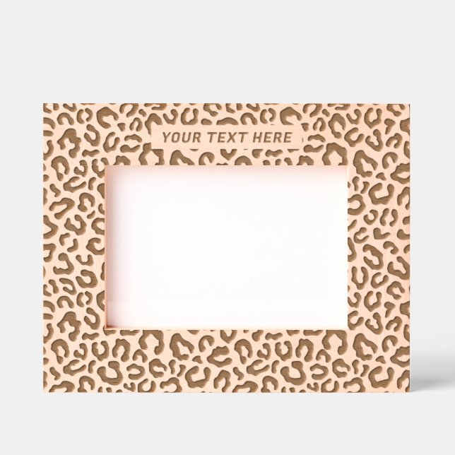 Leopard Cheetah Pattern  Engraved Frames (Front)