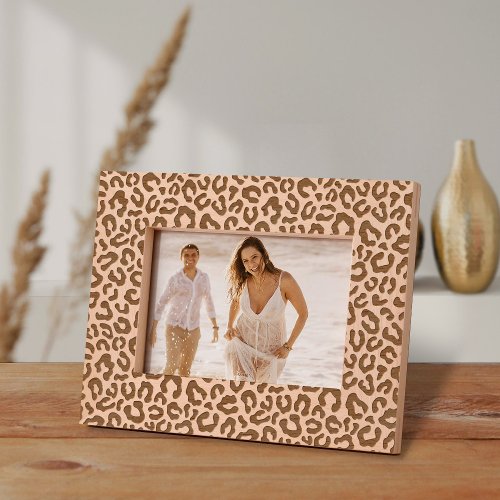 Leopard Cheetah Pattern  Engraved Frames