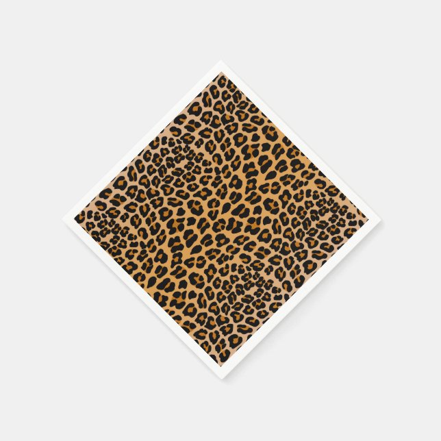 Leopard cheetah pattern  napkins (Corner)