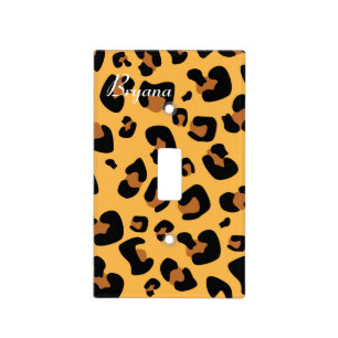 Leopard Cheetah Print Chic Light Switch Cover