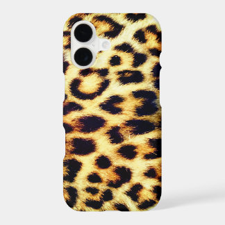Leopard Cheetah Print Faux Fur iPhone 17 Case