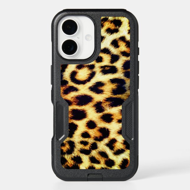 Leopard Cheetah Print Faux Fur Otterbox iPhone Case (Back)