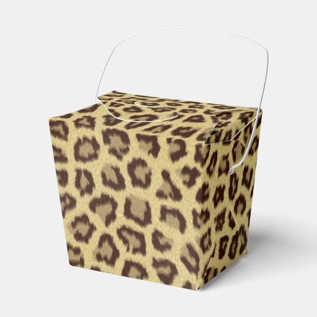 Leopard / Cheetah Print Favor Boxes (Front Side)