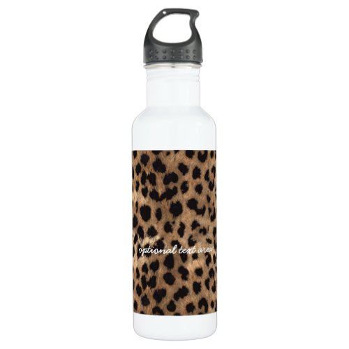 Leopard Cheetah Print Glamour Girls Water Bottle