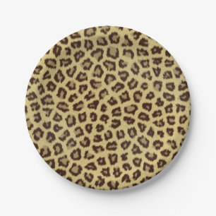 Leopard / Cheetah Print Paper Plates