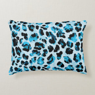 Leopard Cheetah Skin: Watercolor Vintage Tie Dye Accent Pillow
