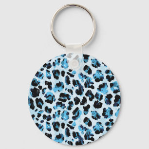 Leopard Cheetah Skin: Watercolor Vintage Tie Dye Keychain