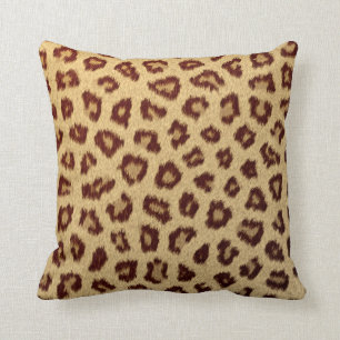 leopard cheetah throw pillow