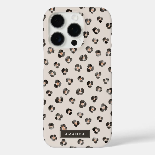 Leopard Cheetah Wild Animal Skin Pattern Case-Mate iPhone Case (Back)